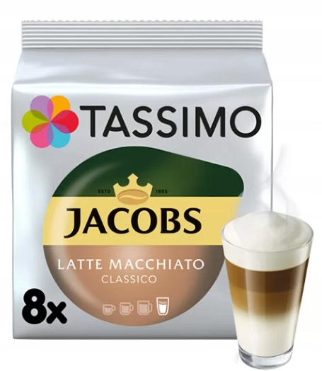 Kapsułki Tassimo Latte Macchiato Classico Jacobs 8 szt.