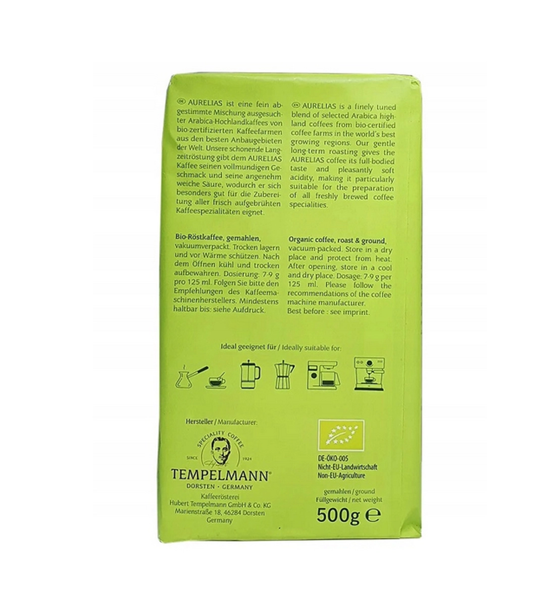 Tempelmann Aurelias 100% Bio Arabica - obrazek 3